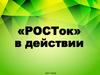 «РОСТок» в действии