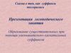 Образование существительных при помощи уменьшительно-ласкательных суффиксов