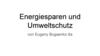 Energiesparen und umweltschutz