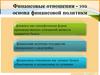 Финансовые отношения - это основа финансовой политики. Тема 1