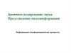 Двоичное кодирование звука. Представление видеоинформации