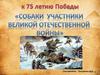 Собаки участники ВОВ