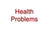 Health Problems