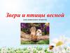 Звери и птицы весной (для дошкольного возраста)