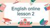 English online. Lesson 2