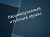 Индивидуальный итоговый проект