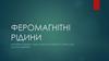 Феромагнітні рідини. Магнітна рідина: унікальні властивості, приклади застосування