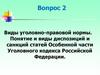 Виды уголовно-правовой нормы