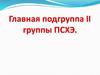 Главная подгруппа II группы ПСХЭ