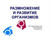 Размножение и развитие организмов