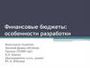 Финансовые бюджеты: особенности разработки