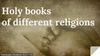 Holy books of different religions