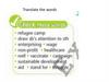 Translate the words