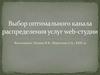 Выбор оптимального канала распределения услуг web-студии
