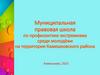 Правовая школа по профилактике экстремизма среди молодежи на территории Камешковского района