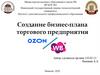 Создание бизнес-плана торгового предприятия