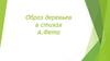 Образ деревьев в стихах А.Фета