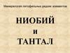 Минералогия литофильных редких элементов. НИОБИЙ и ТАНТАЛ