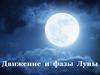 Движение и фазы Луны