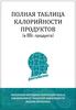 Полная таблица калорийности продуктов