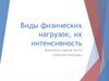 Виды физических нагрузок, их интенсивность