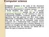 Computer science