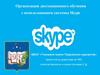 Организация дистанционного обучения с использованием системы Skype