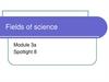 Fields of science