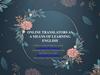 Online translators as a means of learning english