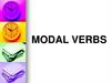 Modal verbs