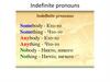 Indefinite pronouns