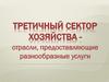 Третичный сектор хозяйства