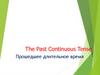 The past continuous tense