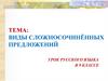 Виды сложносочинённых предложений. Урок русского языка в 9 классе