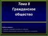 Гражданское общество. Тема 8