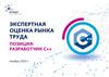 Экспертная оценка рынка труда. Позиция: разработчик  C++