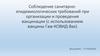 "Спутник".  Холодовая цепь. Вакцинация
