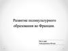 Развитие поликультурного образования во Франции