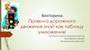 Викторина "Правила дорожного движения знай как таблицу умножения!"