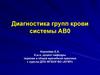 Диагностика групп крови системы АВ0