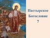 Пастырское богословие (часть 7)