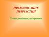 Правописание причастий. Схемы, таблицы, алгоритмы