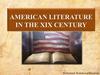 American literature in the XIX century