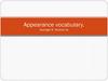 Appearance vocabulary