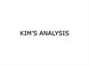 Kim’s analysis