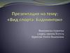 Вид спорта: Бадминтон