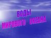 Воды Мирового океана