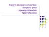 Синус, косинус, тангенс острого угла прямоугольного треугольника