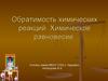 Обратимость химических реакций. Химическое равновесие
