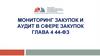 Мониторинг закупок и аудит в сфере закупок